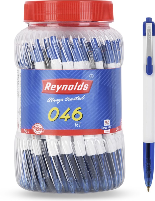 Reynolds 046 Ball Pen(Pack Of 50, Ink Color – Blue)