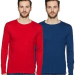 Amazon Brand – Symbol Men’S Solid Regular T-Shirt (Pack Of 2) (Ss19Mntee04-2_Multicolor2_L)