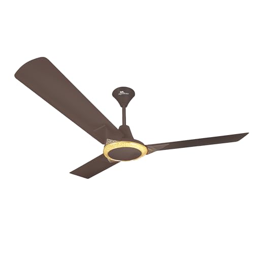 Luminous Rr Signature Jaipur Amer Ceiling Fan With 40% Energy Savings, High Speed Designer Ceiling Fan For Home, Ale Brown (3 + 2 Year Warranty By Rr)