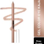 Maybelline New York Tattoo Gel Kajal Color Pencil, Metallic Finish, Waterproof, 36H Wear(Rose Quartz, 1.2 G)