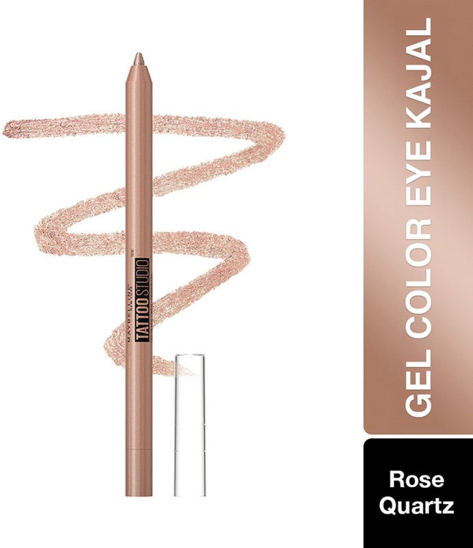 Maybelline New York Tattoo Gel Kajal Color Pencil, Metallic Finish, Waterproof, 36H Wear(Rose Quartz, 1.2 G)