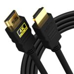 Sounce 1.5M High-Speed Hdmi Cable – Ultra Hd 4K X 2K Hdmi Cable – Hdmi To Hdmi M/M – 5 Ft Hdmi 1.4 Cable – Audio/Video Gold-Plated (Black)