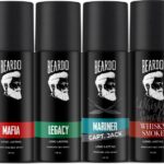 Beardo Fantastic 4 Perfume Deo Set | Whisky Smoke, Mariner, Mafia, Legacy Deodorant Spray  –  For Men(160 Ml, Pack Of 4)