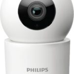 Philips Hsp 3500, 3Mp, 2K, Ptz, 2-Way Talk, Wi-Fi Indoor 360 Degree Wifi Cctv Indoor Security Camera(128 Gb, 2 Channel)