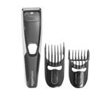 Amazon Basics Men Rechargeable Beard Trimmer With Multiple Length Settings – 60 Minutes Run Time (Black)