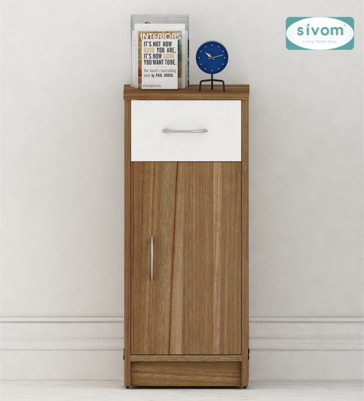 Sivom Nest Multipurpose Storage Unit/ Engineered Wood Free Standing Cabinet(Finish Color – Lyon Teak, White, Knock Down)