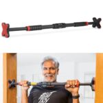 Lifelong Pull Up Bar For Home – Adjustable Rod 70Cm To 100Cm Width, Wall Mounted Without Screws – Door Pull Up Bar To Increase Height – Chin Up Bar Weight Capacity 200 Kgs