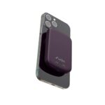 Urbn 5000 Mah Premium Magsafe Power Bank | 15W Fast Wireless Charging |Strong Magnetic Hold | Type C Input/Output | Pass Through Charging | Magtag Ring Included | (Purple)