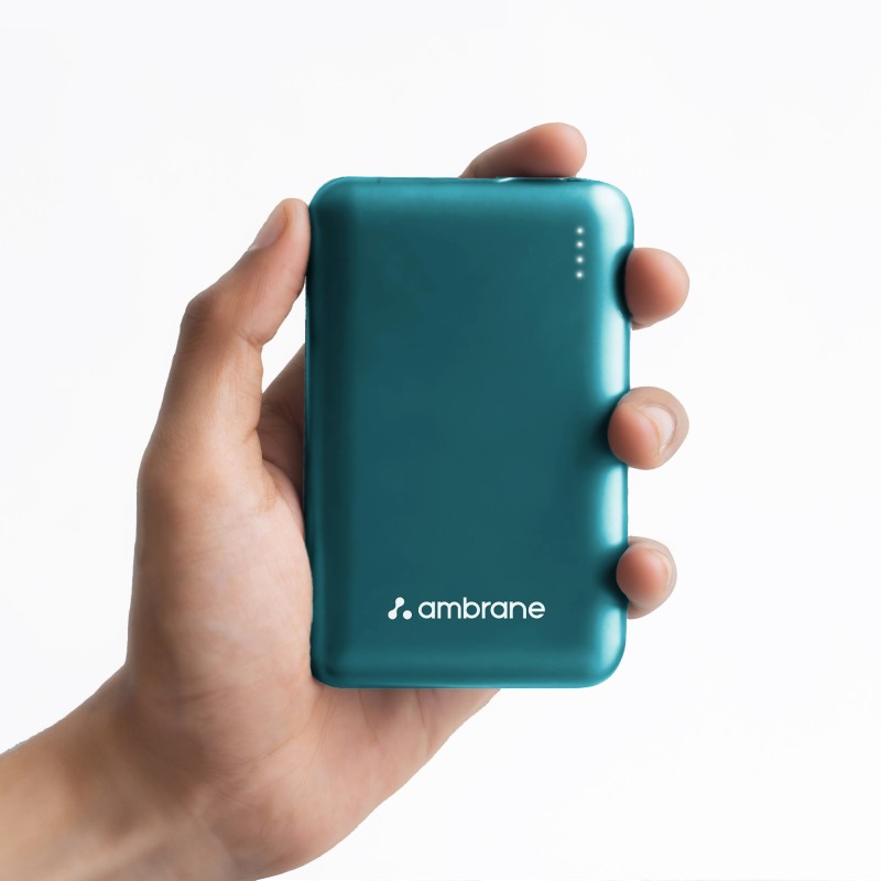 Ambrane 10000 Mah 22.5 W Compact Pocket Size Power Bank(Green, Lithium Polymer, Power Delivery 3.0, Quick Charge 3.0 For Mobile)