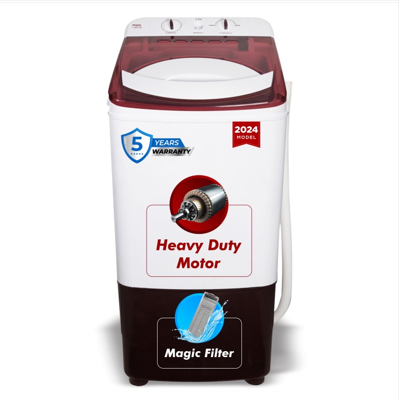 Marq By Flipkart By Flipkart 8 Kg Washer Only Maroon, White(Mqvwa800Nnnlb)