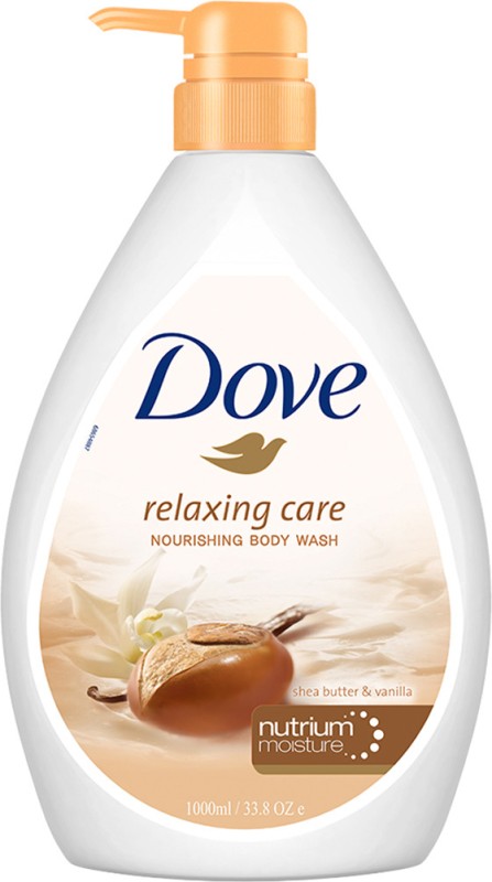 Dove Relaxing Shea Butter Body Wash With Vanilla For Soft Skin, Soothing Scent(1000 Ml)