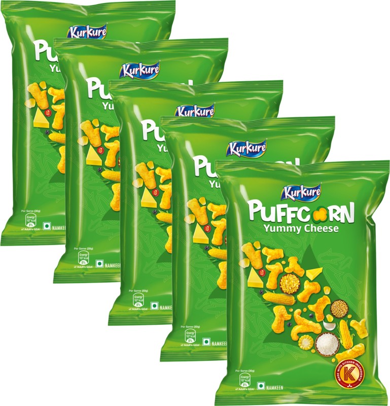 Kurkure Yummy Cheese Puffcorn(5 X 52 G)