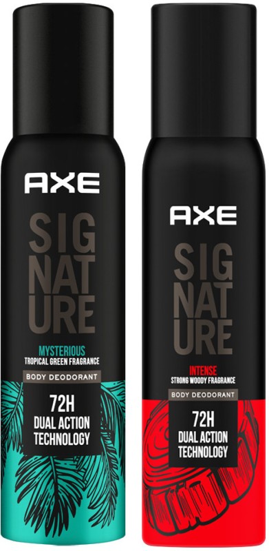 Axe Signature Mysterious And Intense Body Spray  –  For Men(400 Ml, Pack Of 2)