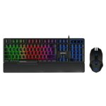 Ant Esports Km500W Gaming Backlit Keyboard And Mouse Combo, Led Wired Gaming Keyboard, Ergonomic & Wrist Rest Keyboard, Programmable Gaming Mouse For Pc/Laptop/Mac- World Of Warships Edition