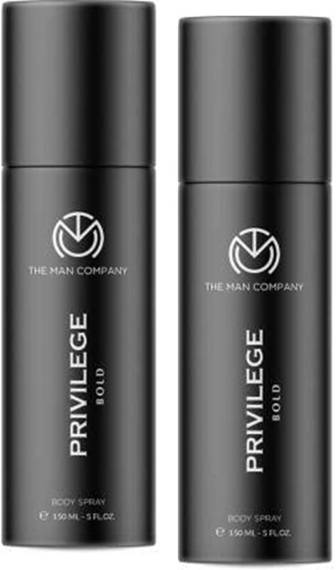 The Man Company Deodorant For Men – Privilege Bold | Premium Fragrance – 150Ml*2 Deodorant Spray  –  For Men(300 Ml)