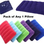 Synlark Inflatable Pillow Air Stripes Travel Pillow Pack Of 1(Multicolor)