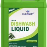 Cleanity Dishwash Liquid Disinfectant Dish & Utensil Cleaner Neem (5000Ml) Dish Cleaning Gel(Neem, 5000 Ml)