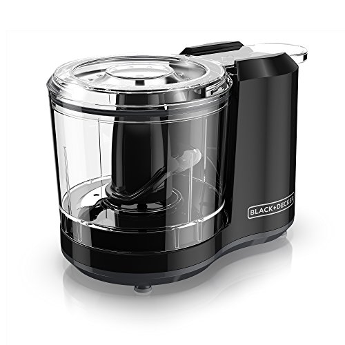 Black + Decker, 1.5 Cup Capacity With Improved Assembly & Lid : Black+Decker Hc150B One-Touch 1.5 Cup Capacity Electric Food Chopper With Improved Assembly & Lid, Black