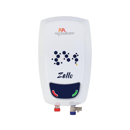 Rr Signature Zello 3L Water Heater For Home | Instant Storage Geyser With Whirflow Technology | 100% Copper Heating Element | Rust & Shock Proof Body| 2 Year Warranty On Product & 5 Year On Tank By Rr