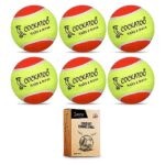 Cockatoo Rubber Cricket Tennis Ball, Construction Of Tennis Ball For Cricket For Optimal Performance,Suitable For All Skill Levels. (120 Gr Per Ball-Pack Of 6-Yellow Orange)