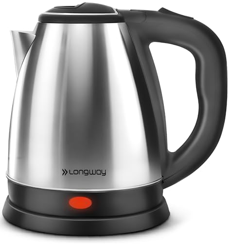 Longway Kestro 1.5 Ltr Electric Kettle With Stainless Steel Body For Boiling, Making Tea, Coffee, Soup, Etc (Silver, 1500 Watt)