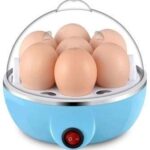 Roscoe Electric Plastic Automatic Off Mini 7 Egg Device Multifunction Poach Boil Electric Egg Cooker Boiler Steamer Automatic Safe Power-Off Cooking Kitchen Tools (Multicolour)