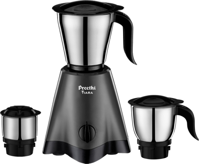 Preethi Tiara 500 W Juicer Mixer Grinder(Tiara Mg 275 | 3 Jars | Grey)