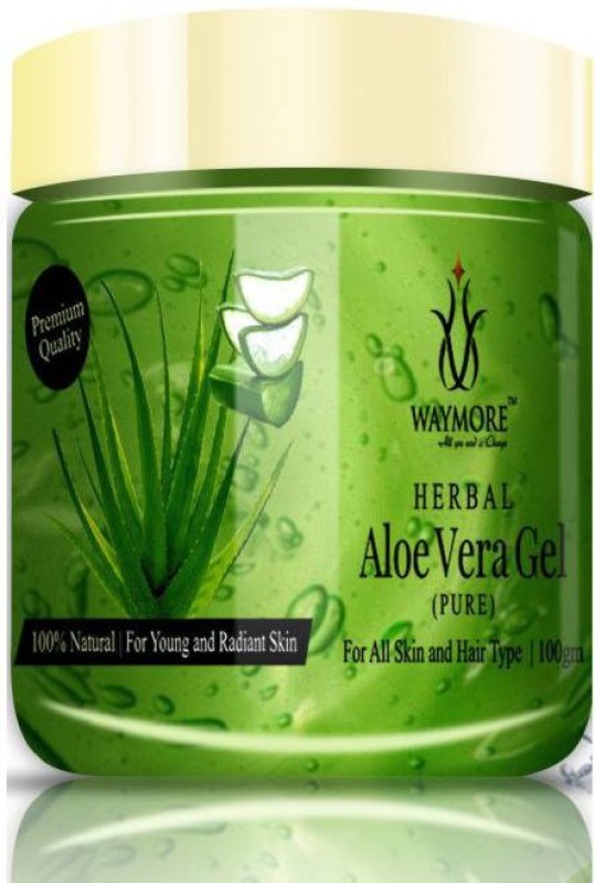 Waymore 99% Pure And Natural Aloe Vera Gel For Healthier, Younger, Radiant Skin – Anti Tanning Gel – 100Gm(100 G)