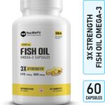 Youwefit Omega-3 Fish Oil | 1250Mg Triple Strength Fish Oil Capsules | No Fishy Burps(60 Capsules)