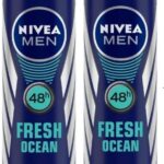 Nivea Fresh Ocean Deodorant For Men, 150Ml (Pack Of 2) Deodorant Spray  –  For Men(150 Ml, Pack Of 2)