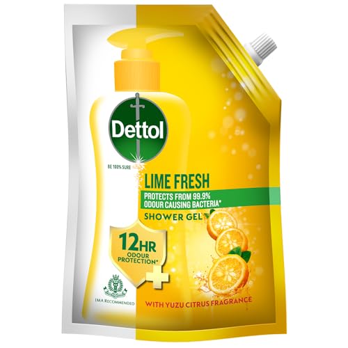 Dettol Body Wash And Shower Gel For Women And Men, Lime Fresh – 450Ml | Soap-Free Bodywash | 12H Odour Protection