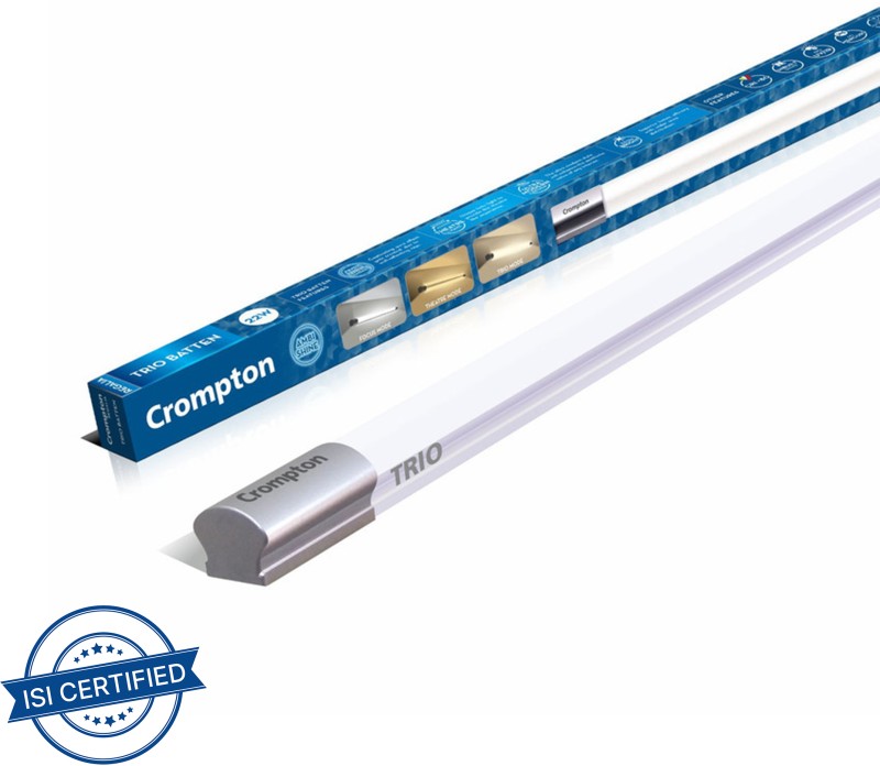 Crompton Trio Batten With Three Modes Straight Linear Led 22 W Tube Light(White)