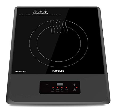 Havells Insta Cook Qt Induction Metal Cooktop, Grey, 1200 W