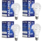 Halonix 14W Emergency Led Bulb | Rechargeable Emergency Bulb For Power Cuts | Backup : 4Hrs | Cool Day Light | Pack Of 4 | Rechargeable Emergency Light |B22D