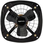 Amazon Basics High Speed Exhaust Fan I 3 Heavy Duty Blades | Rust Resistant Body | Rpm 2600 | 9 Inch/225Mm Sweep Length (Black)