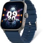 Cellecor Aqua 1.83″ Hd Display | 600 Nits | Bt-Calling | Ai Voice | Ip68 Waterresistant Smartwatch(Garnish/Blue Strap, Free Size)