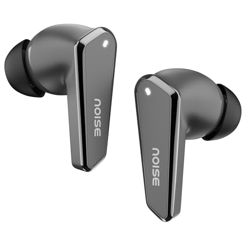 Noise Buds N1 In-Ear Truly Wireless Earbuds With Chrome Finish, 40H Of Playtime, Quad Mic With Enc, Ultra Low Latency(Up To 40 Ms), Instacharge(10 Min=120 Min), Bt V5.3(Carbon Black)