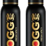 Fogg Fresh Spicy Premium No Gas Body Spray  –  For Men(240 Ml, Pack Of 2)