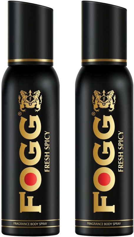 Fogg Fresh Spicy Premium No Gas Body Spray  –  For Men(240 Ml, Pack Of 2)