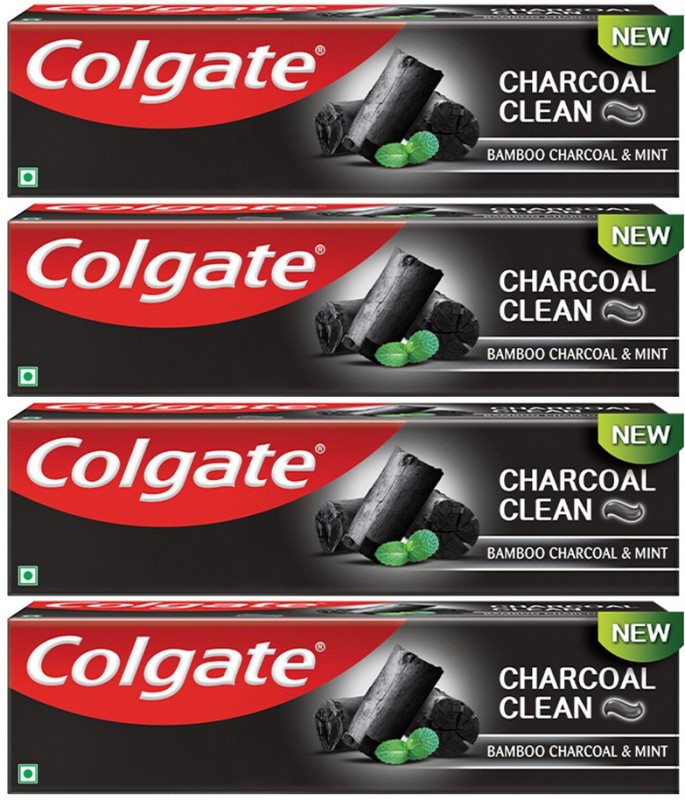 Colgate Charcoal Clean, Black Gel Paste, Bamboo Charcoal And Wintergreen Mint For Clean Mouth Toothpaste(480 G)