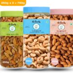 41 Foods Dry Fruits Combo Pack Of Cashews Almonds Raisins | Kismis Kaju Badam 750 Gm Almonds, Cashews, Raisins(3 X 250 G)