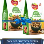 Eatriite Roasted Chatpata Pudina Kaju 400G ( 200Gx 2 ) Cashews(2 X 200 G)
