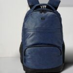 Gear Vintage2 Anti Theft Faux Leather 27 L Laptop Backpack(Blue)