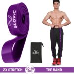 Slovic Resistance Tpe Bands For Workout | Pull Up Band | Loop Band | Heavy Duty Resistance Band(Purple, Pack Of 1)