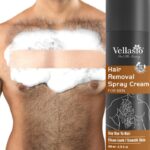 Vellasio Painless Body Hair Removal Spray Cream – For Chest, Back, Legs & Under Arms Spray(200 Ml)