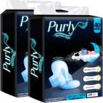 Purly Pads For Heavy Flow,Ultimate Protection,Locks Odour&Wetness Xxxl 320Mm(80 Pads) Sanitary Pad(Pack Of 2)