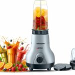 Activa Easy Mix Nutri 2 Jar With Powerful Powerful Long Lasting Shock Proof Abs Body 500 W Juicer Mixer Grinder(Easy Mix 500 Watt Nutri | 2 Jars | Black, Grey)