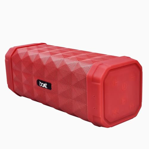 Boat Stone 650 10W Bluetooth Speaker With Upto 7 Hours Playback, Ipx5 And Integrated Controls (Red)