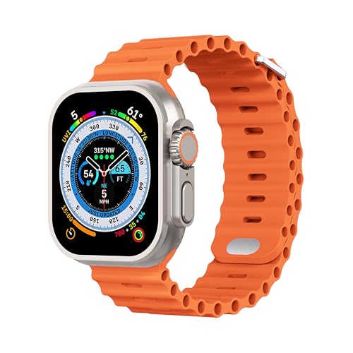 Like Star® T800 Ultra Smart Watch With Beautiful Strap, Bluetooth Calling Smart Watch, 1.99″ Touch Display With Fitness & Outdoor, Health & Medical Tracker, 8 Unique Ui Interactions (Orange)