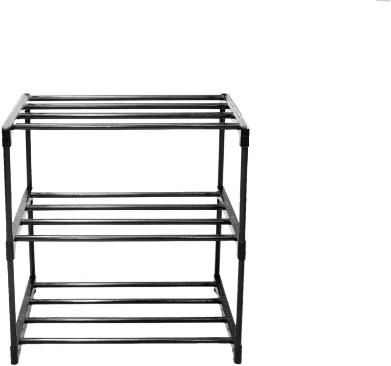Reom Enterprise Heavy Pvc Pipe Shoe Stand Books Rack Plastic Shoe Stand(Multicolor, 3 Shelves, Diy(Do-It-Yourself))